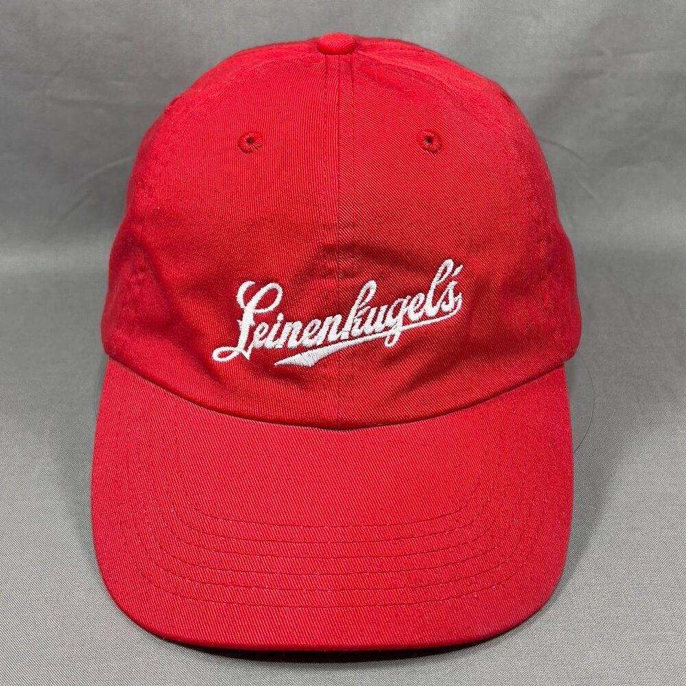 Leinenkugels Beer Strapback Hat Cap Red Brewery Baseball Wisconsin USA Dad Mens